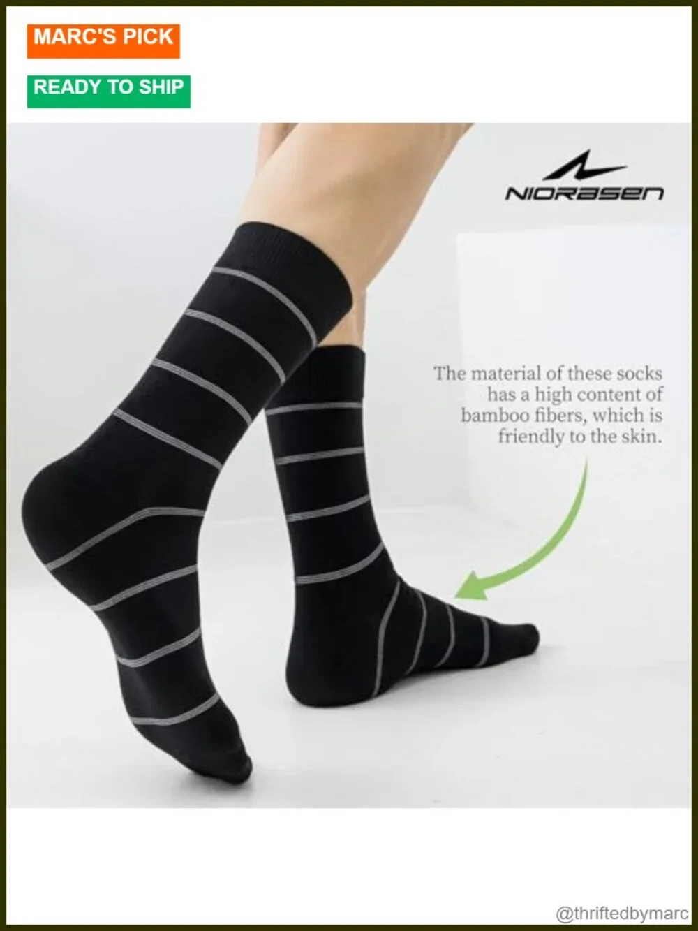 6 Pairs Mens Dress Socks Soft Breathable Bamboo Rayon Mid Calf Socks with Box